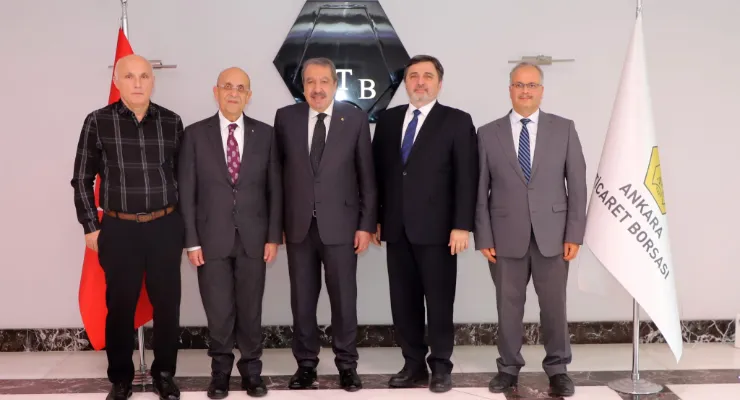 ULUSAL KIRMIZI ET KONSEYİ YÖNETİM KURULU ANKARA TİCARET BORSASI SN. FAİK YAVUZ'U MAKAMINDA ZİYARET ETTİ